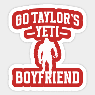 Go Taylors Yeti Boyfriend Sticker